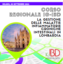 CORSO REGIONALE IG-IBD. La gestione delle Malattie Infiammatorie Croniche Intestinali in Lombardia
