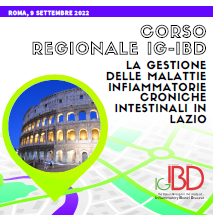 CORSO REGIONALE IG-IBD. La gestione delle Malattie Infiammatorie Croniche Intestinali in Lazio
